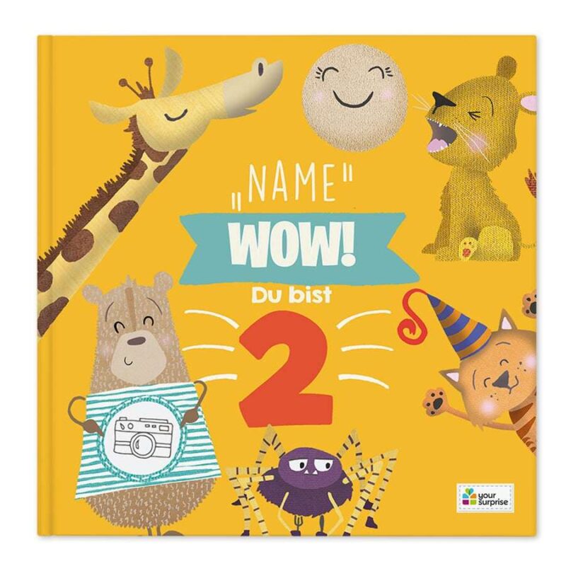 Kinderbuch mit Namen - Wow, du bist 2! - Softcover
