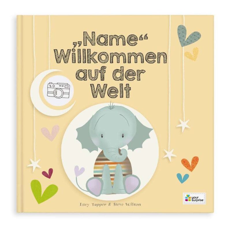 Personalisiertes Babybuch - Willkommen auf der Welt (Softcover)