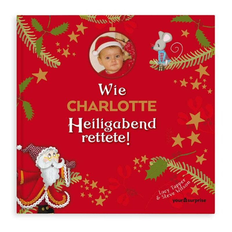 Personalisiertes Weihnachtsbuch - Wie Heiligabend gerettet wurde - Hardcover
