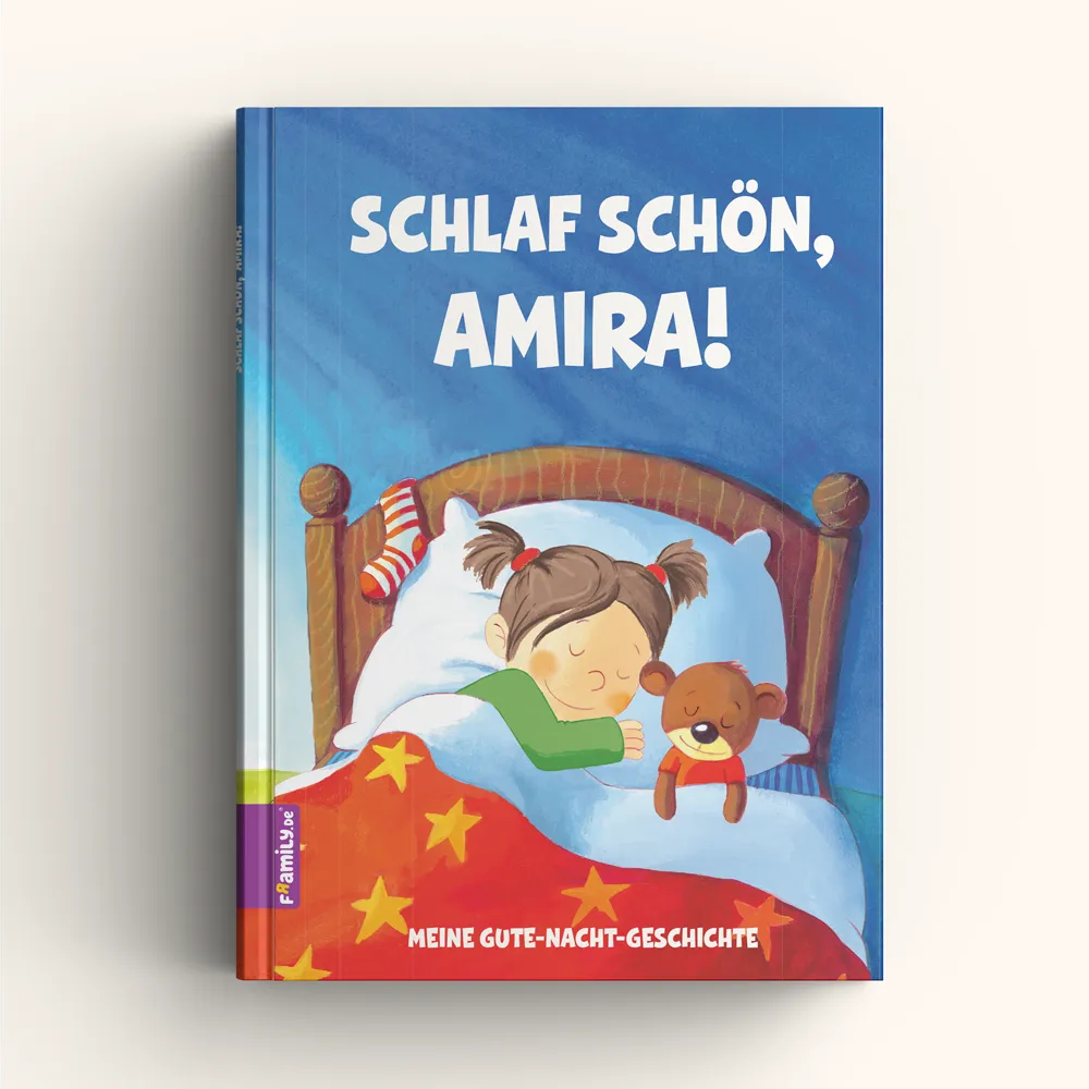 Deine Gute-Nacht-Geschichte – personalisiertes Kinderbuch | Framily | Sabine Kraushaar